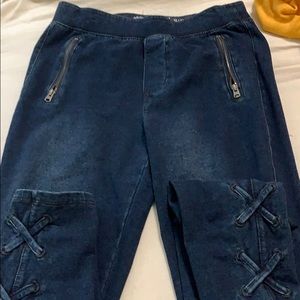 skinny dark blue washed abercrombie kids jeans